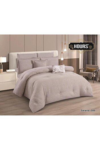 HOURS Printed bedding Comforter set, 8 pieces king size