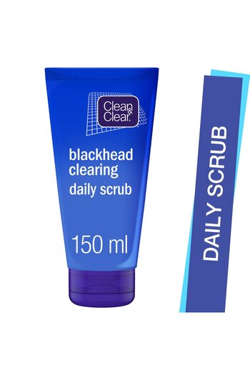 Clean & Clear Blackhead Clearing Daily Scrub 150ml – Gentle Exfoliating Face Scrub with Natural