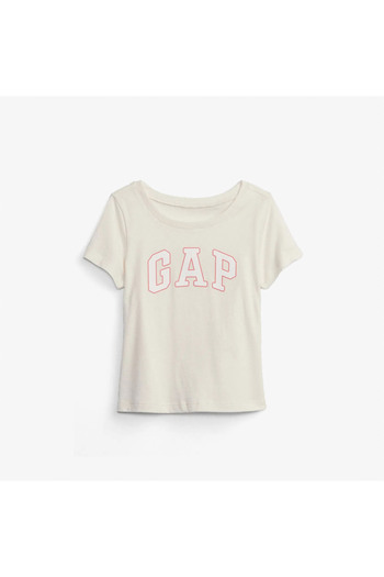 GAP Baby Girl Gap Logo T-Shirt Off White