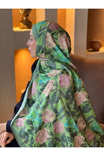 Modakaşmir Verd Pattern Lina Shawl