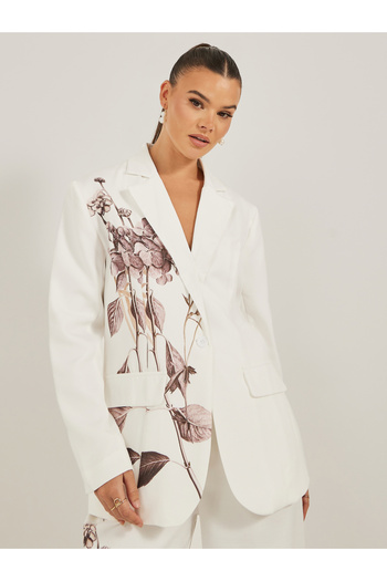 Styli Regular Length Regular Fit Floral Print Blazer