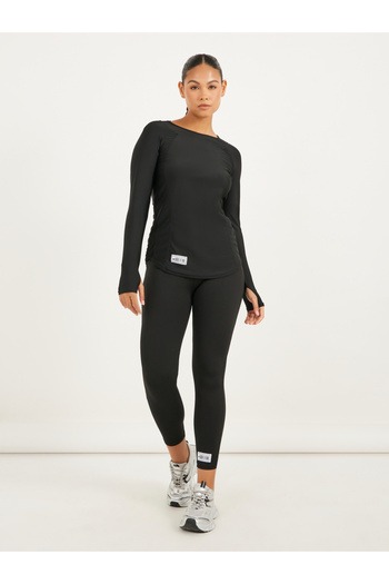 Styli Gymspire Edition - Label Mesh Insert Long Sleeve Top