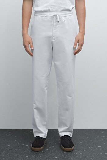 Massimo Dutti Pamuk karışımlı jogger fit pantolon