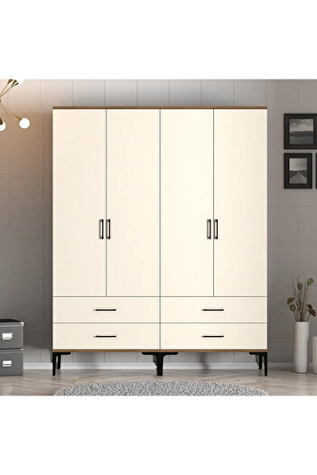DEGE HOME Parlak Krem Rengi Yapışkanlı Folyo, 122 cm. Mutfak Dolabı, Mobilya, Beyaz Eşya Kaplama