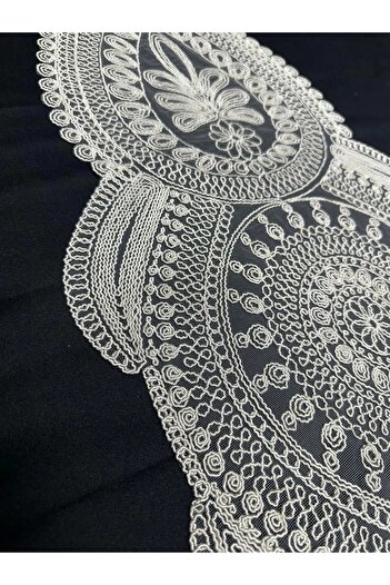 NİVEMESHOME Ekru Embroidered Runner