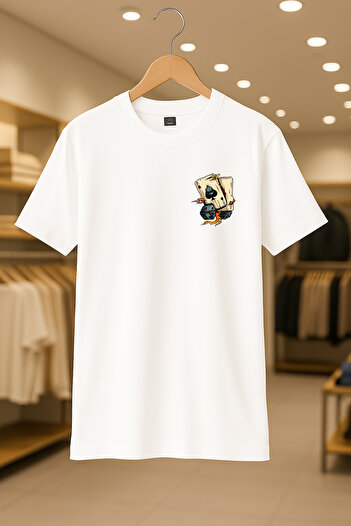 CC STORE Poker Oversize Unisex 100% Cotton Breathable Thick Fabric T-Shirt