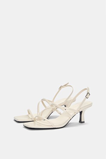 Pull & Bear Bantlı topuklu sandalet