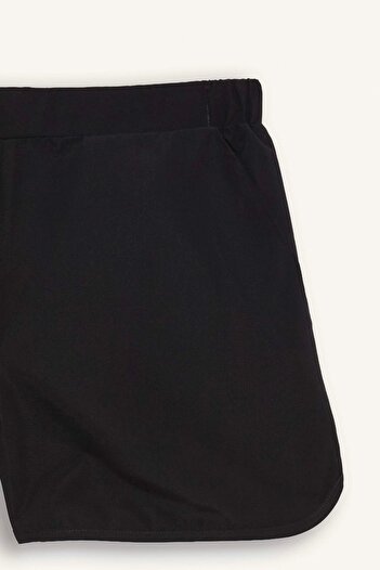 DeFacto T5639 Black -Fall in Love Regular Fit Swim Shorts