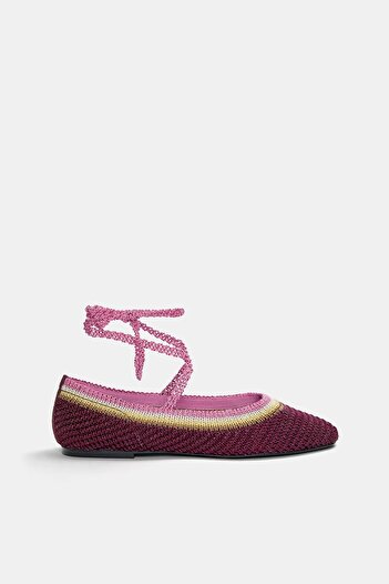 Pull & Bear Crochet ballet flats