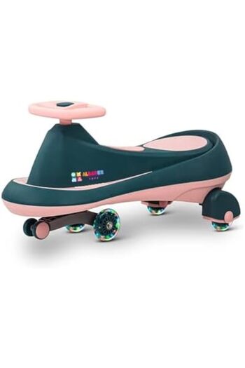 ALBADER Magic Swing Cars - Kids' Push Ride-On Toys with Music & Lights Efficts, Push Ride on Toy