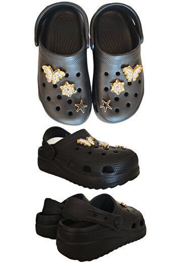 Famele's Cross Anatomical Stone Black Eva Beach Sea Daily Children's Slippers 205