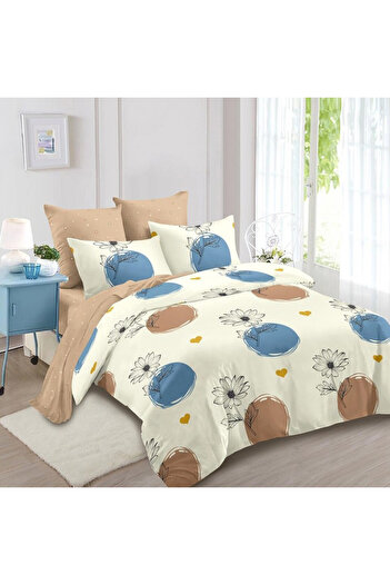 Five Store Single bed linen, Danzia, mercerized cotton, multicolor, 3 pieces