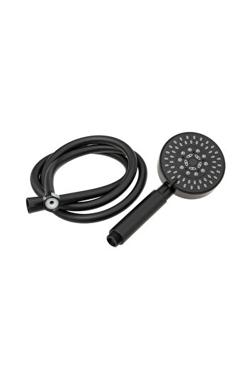 5 five simply smart Black Felix shower head and hose, 5 functions, 1.5 m