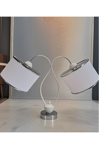 571 Store Swan Lamp Shade Metal Body Fabric Head