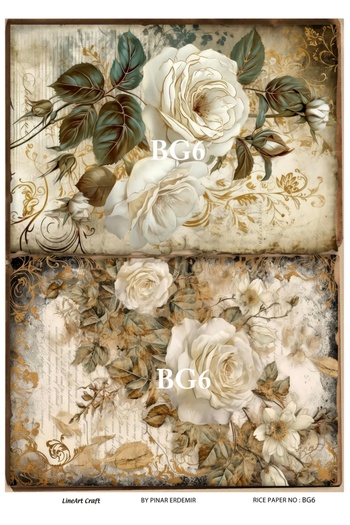 LİNEART Brass Decopage Bg6