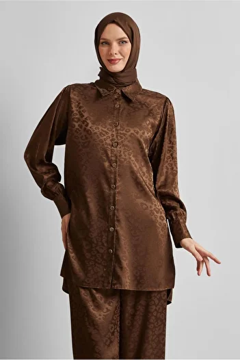 Alvina Jacquard Satin Pants Suit 45580