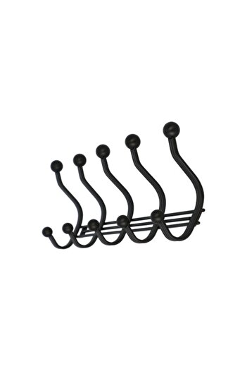 Generic رف حائطي من InterDesign York Lyra بخمسة خطافات، برونزي رقم 53671