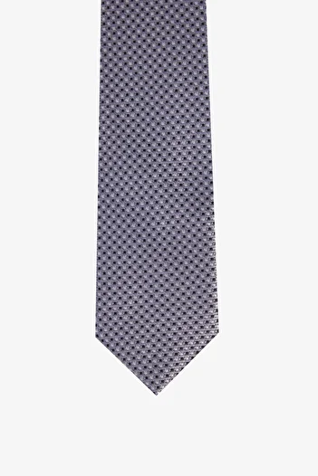ALTINYILDIZ CLASSICS Men's Grey-Black Patterned Tie