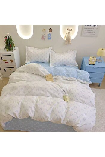 CHIRASO Finet CHIRASO 1 Person Bedding Set, 4 pieces, Fitted Sheet 140x200, bows