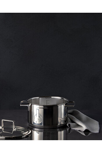 Madame Coco Elena Deep Pot - Steel - 20 cm