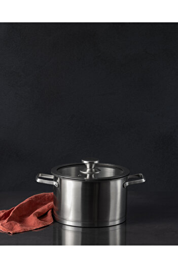 Madame Coco Raye Deep Pot - Steel - 22 cm