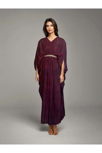 ECSTACY COUTURE Printed kaftan