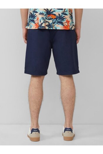 s.Oliver Men's Chino Shorts, Detroit, Mid Waist, Regular Fit, Navy Blue