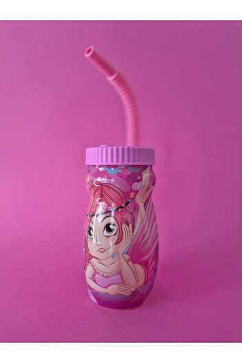 Qlüx Qlux Children's Water Bottle Children's Figure Water Bottle Joi with Straw L681