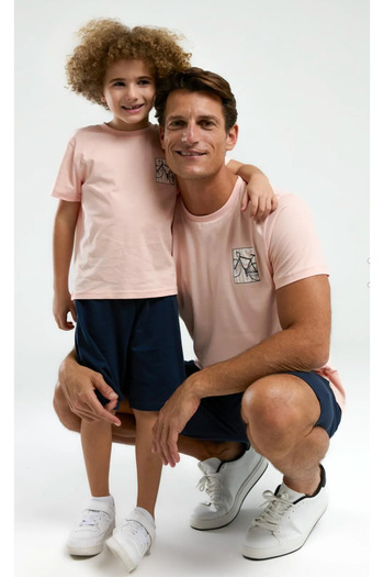 Arnetta Men'S, Bicycle Themed, 100% Cotton, Family (Father-Son) T-Shirt Bermuda Set (Priced Separately)