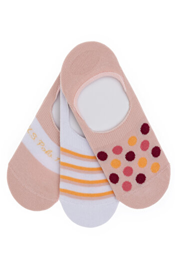 U.S. Polo Assn. Women's 3-Pack Ballerina Socks 50311369-Vr042