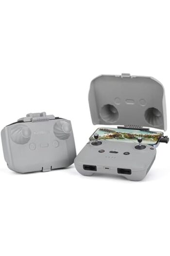 DJI ZJRXM Parasolar pentru DJI Mini 4 Pro/Ari 3 Drone Controller, 2 în 1 Parasolar RC Joystick-uri Prote