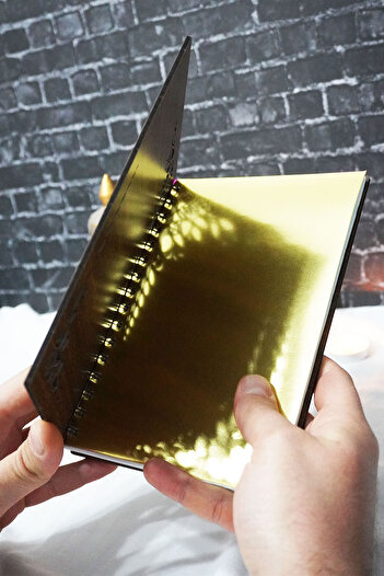 markcat Maiden's Tower Wooden Cover Spiral Notebook - Unlined Notebook - 60 Sheets (120 Pages) - A5 15X21 cm