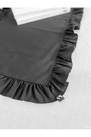 KaiHome Luna Linen Anywhere Ruffled Rectangular Runner 50X150Cm