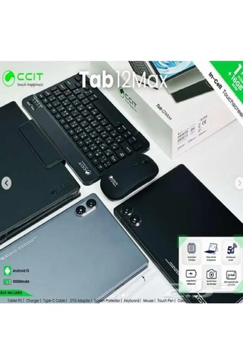 CCIT CCIT TAB 12MAX 10.1-inch tablet with 1TB storage, 16GB RAM, and Android 13
