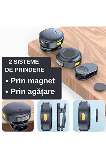 Smartio Set of 2 Smartio Lavalier Microphones with charging case and double clamping system