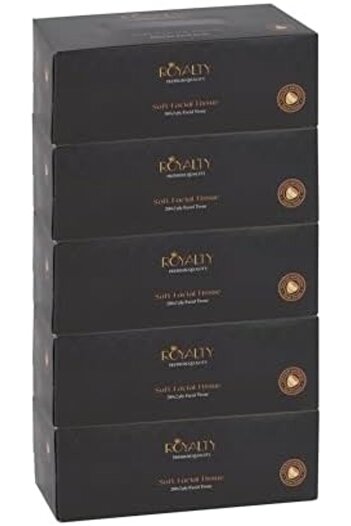 Packwell Tissue Box Packwell Royalty 2 Ply Facial Tissue Set of 5 pcs 200 Sheet 2 Ply