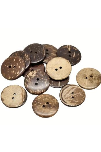 OZN AKSESUAR Wooden Coconat Button 22 mm (50 Pieces)