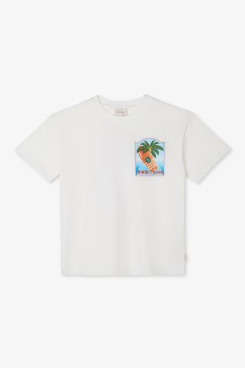 SWATSKY BG Store Λευκό μπλουζάκι για αγόρι