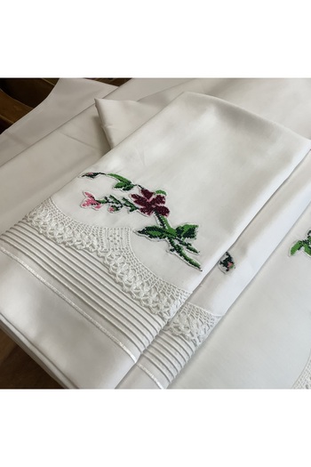 OYA home Kaneviçe Li & Lace Pique Set -6 Pieces