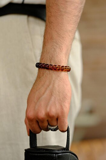 dergah tesbih Filtered Color Drop Amber Bracelet