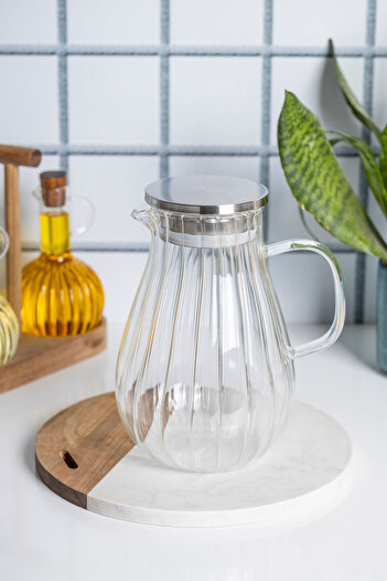 FH finehome Olina Metal Kapaklı Sürahi 1800ml