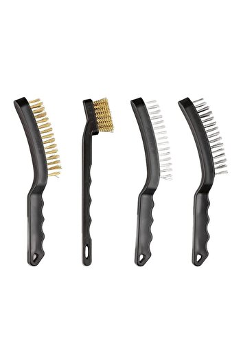 PARKSIDE Wire brush set, 4 pieces, plastic handles, Parkside