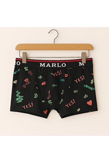 enmodaiçgiyim Patterned Cotton Lycra Men's Boxers