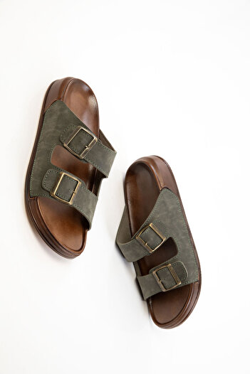 SOHO Khaki pánske papuče 20304