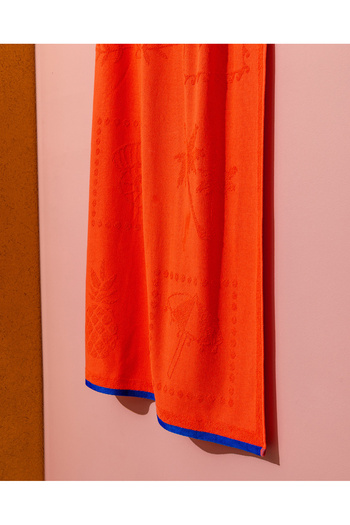 Madame Coco Sorle 100% Cotton Beach Towel - Orange - 70X150 cm
