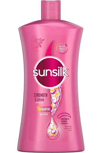 Sunsilk Strength & Shine Shampoo 1l – Fortifies Weak Hair With Pro-vitamin B5 & Arginine Formula