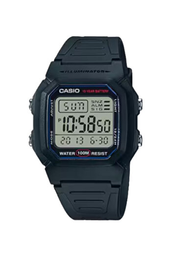 Casio CASIO Men's Digital Grey Dial Watch - W-800H-1A