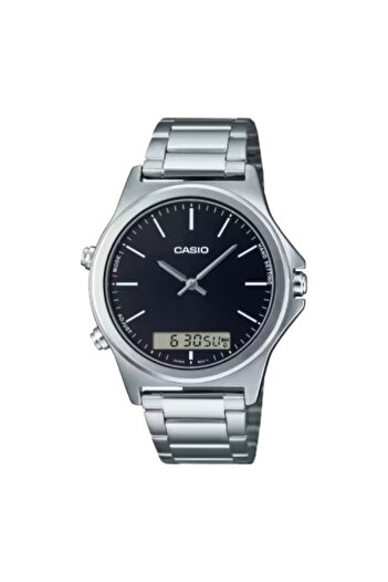 Casio ساعة كاسيو للرجال، أنالوج ورقمية، بمينا أسود - MTP-VC01D-1EUDF