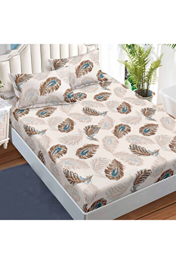 NufJoy Finet Gros Elastic Fitted Sheet Set for Mattress 160x200 cm and 2 Pillowcases 50x70 cm