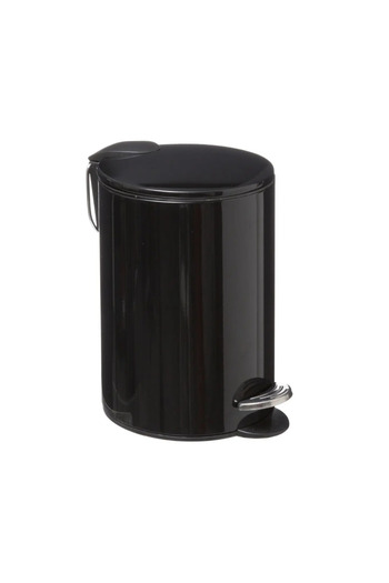 5FIVE Jaune Black waste bin, metal, 3 liters, 17 x 25 cm